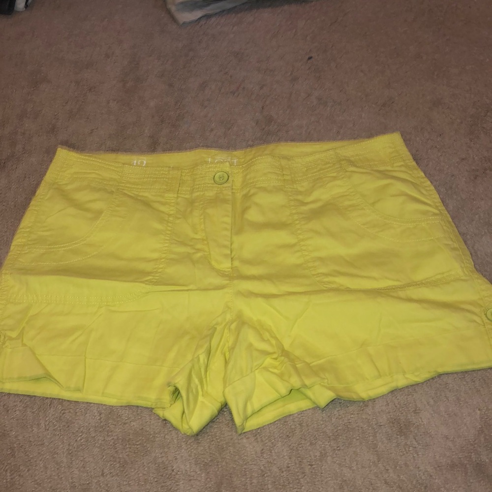 Yellow Jean Shorts